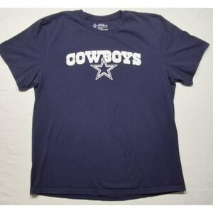 Dallas Cowboys Authentic men's navy graphic t-shirt‎ Cowboys logo w/star sz XL